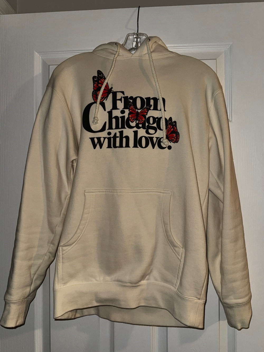 Cav Empt Cream Globe Logo Hoodie